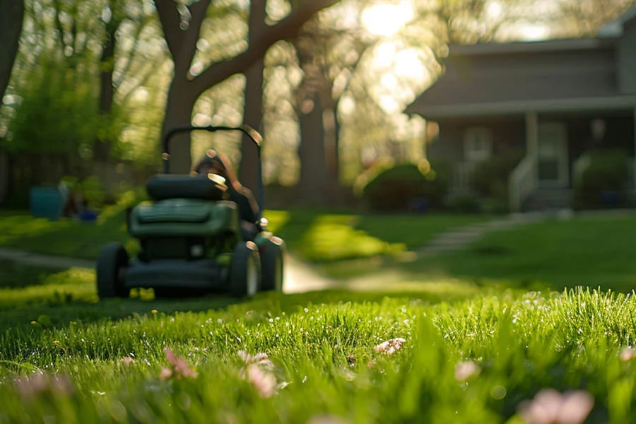 mowing lawn machine