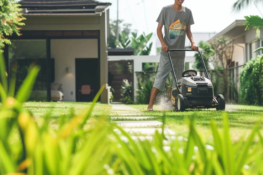 electric push mower